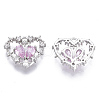 Brass Micro Cubic Zirconia Charms KK-N231-31-NF-2