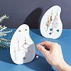 Acrylic Earrings Display Frame EDIS-WH0006-17C-5