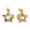 925 Sterling Silver Micro Pave Cubic Zirconia Charms STER-I010-43G-1