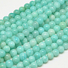 Round Natural Peru Amazonite Bead Strands G-L448-03-6mm-3