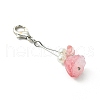 Acrylic Lotus Seedpod Pendant Decorations HJEW-JM02809-5