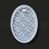 DIY Embossed Flower Pattern Pendant Silicone Molds DIY-G079-01G-3