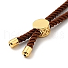 Half Finished Twisted Milan Rope Slider Bracelets FIND-G032-01G-18-5