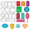Carbon Steel Cutting Dies Stencils DIY-WH0309-1630-1