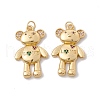 Rack Plating Brass Micro Pave Colorful Cubic Zirconia Pendants ZIRC-C040-23G-2