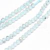 Natural Blue Topaz Beads Strands G-G914-2mm-12-4