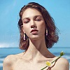 ARRICRAFT 12Pcs 6 Colors Plastic Dangle Earrings EJEW-AR0001-10-6