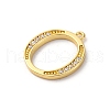 Rack Plating Brass Micro Pave Cubic Zirconia Pendant KK-H449-76G-16-2