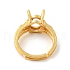 Adjustable Brass Finger Ring Components KK-WH0063-11G-3