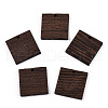 Natural Wenge Wood Pendants WOOD-T023-79-1