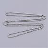 Stainless Steel Ball Chain Necklace Making X-IFIN-R114-1.5mm-2