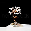 Natural Gemstone Chips and Natural Quartz Crystal Pedestal Display Decorations G-PW0004-24A-1