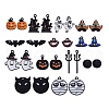 26Pcs 13 Styles Gunmetal Plated Alloy Enamel Pendants ENAM-SZ0001-64-1