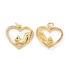 Brass Micro Pave Cubic Zirconia Pendants KK-H441-39G-1