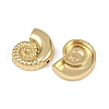 Conch Brass Beads KK-A257-01G-2