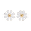 304 Stainless Steel Enamel Stud Earrings EJEW-S226-03G-03-2