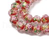 Handmade Foil Lampwork Beads Strands FOIL-S136-001E-3