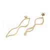 304 Stainless Steel Dangle Stud Earrings for Women EJEW-Q781-26G-2