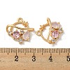 Brass Micro Pave Cubic Zirconia Pendants KK-K378-16G-3
