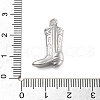 Brass Micro Pave Clear Cubic Zirconia Pendants KK-D283-34P-03-3