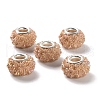 AB Color Resin Rose Flower European Beads X-RESI-M001-05-2
