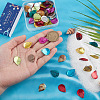 SUNNYCLUE 84Pcs 7 Colors Spray Painted Natural Akoya Shell Pendants FIND-SC0010-27-3