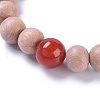 Wood Beaded Stretch Bracelets BJEW-JB05020-04-2