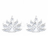 Non-Tarnish 201 Stainless Steel Pendants STAS-N090-LA937-1-2