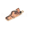 Western Cowboy Theme Alloy Enamel Pendants FIND-V001-04G-01-2