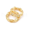 Brass Clear Cubic Zirconia Bead Frame KK-D375-33G-01-2