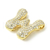 Rack Plating Brass Cubic Zirconia Pendants KK-S378-02G-W-2