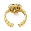 Rack Plating Brass Micro Pave Cubic Zirconia Open Cuff Rings RJEW-K266-08B-G-3