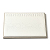 Rectangle Imitation Leather Jewelry Necklace Display Tray ODIS-K005-04-1