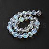 Transparent Electroplate Glass Beads Strands EGLA-N002-34E-H01-2