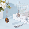 Beebeecraft 3Pcs 3 Styles 304 Stainless Steel Macrame Pouch Necklace Making for Gemstone Nuggets NJEW-BBC0001-25-4