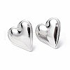 Non-Tarnish 304 Stainless Steel Heart Stud Earrings for Women EJEW-F300-16P-1