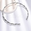 6.5mm Twist Iron Chain Necklaces NJEW-G163-01P-2