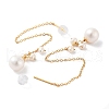 Mother's Day Jewellery Round Natural Pearl Stud Earrings for Women EJEW-E303-04G-2