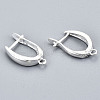 Brass Huggie Hoop Earring Findings KK-S350-072S-3