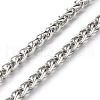 Tarnish Resistant 304 Stainless Steel Wheat Chains Necklace NJEW-JN03591-2