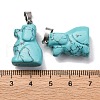 Synthetic Turquoise Pendants G-B127-07P-10-4