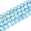Electroplate Glass Beads Strands GLAA-N010-6mm-05-1