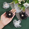ARRICRAFT 4Pcs 2 Colors Flower Cloth Shoe Decorations FIND-AR0004-47-3