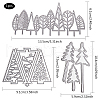 CRASPIRE Christmas Tree Frame Carbon Steel Cutting Dies Stencils DIY-CP0001-06-2