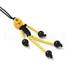 Halloween Theme Skeleton Glass Seed & Natural Black Onyx & Synthetic Turquoise Beaded Pendant Decorations HJEW-MZ00284-03-4