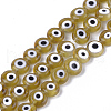 Handmade Evil Eye Lampwork Beads Strands LAMP-S191-02B-07-2
