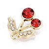 Alloy Rhinestone Pendants PALLOY-T090-58KCG-2