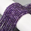 Natural Amethyst Beads Strands G-F460-50-A-5