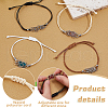   8Pcs 4 Colors 304 Stainless Steel Macrame Pouch Bracelet Making for Stone Holder AJEW-PH0011-84-4