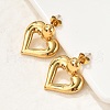 304 Stainless Steel Stud Earrings EJEW-M073-04G-01-3